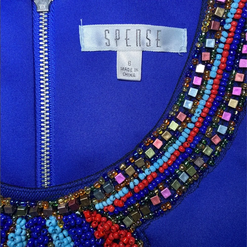 The Prettiest Royal Blue Beaded Dress You’ll Ever See - Picture 3 of 3